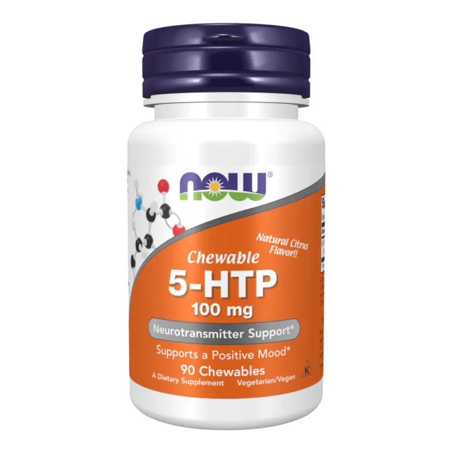 5-HTP 100 mg - 90 rágótabletta - NOW Foods