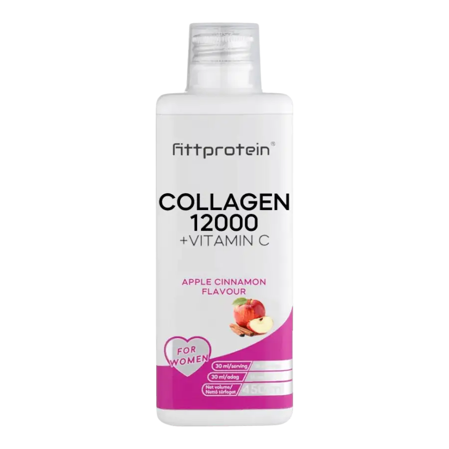 Fittprotein Collagen 12000 +Vitamin C - alma-fahéj - 450 ml