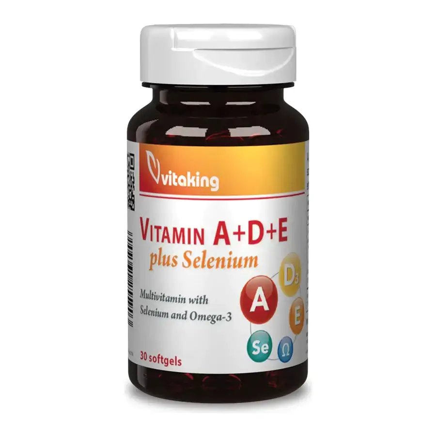 A+D+E Plus Szelén - 30 lágyzselatin kapszula - Vitaking
