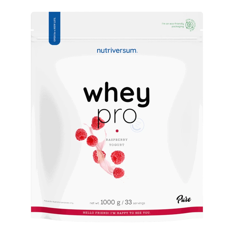 Whey PRO - 1000 g - málna-joghurt - Nutriversum