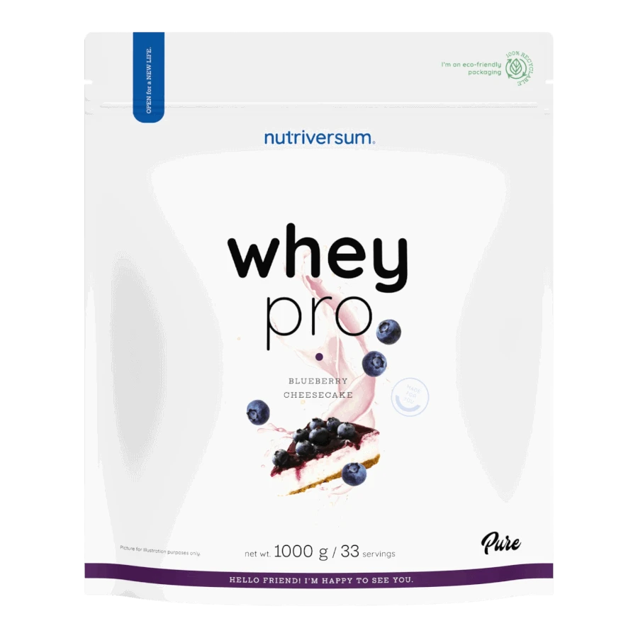 Whey PRO - 1000 g - áfonyás sajttorta - Nutriversum