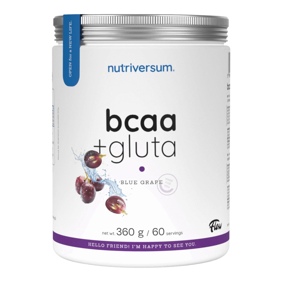 BCAA + GLUTA - 360 g - kékszőlő - Nutriversum