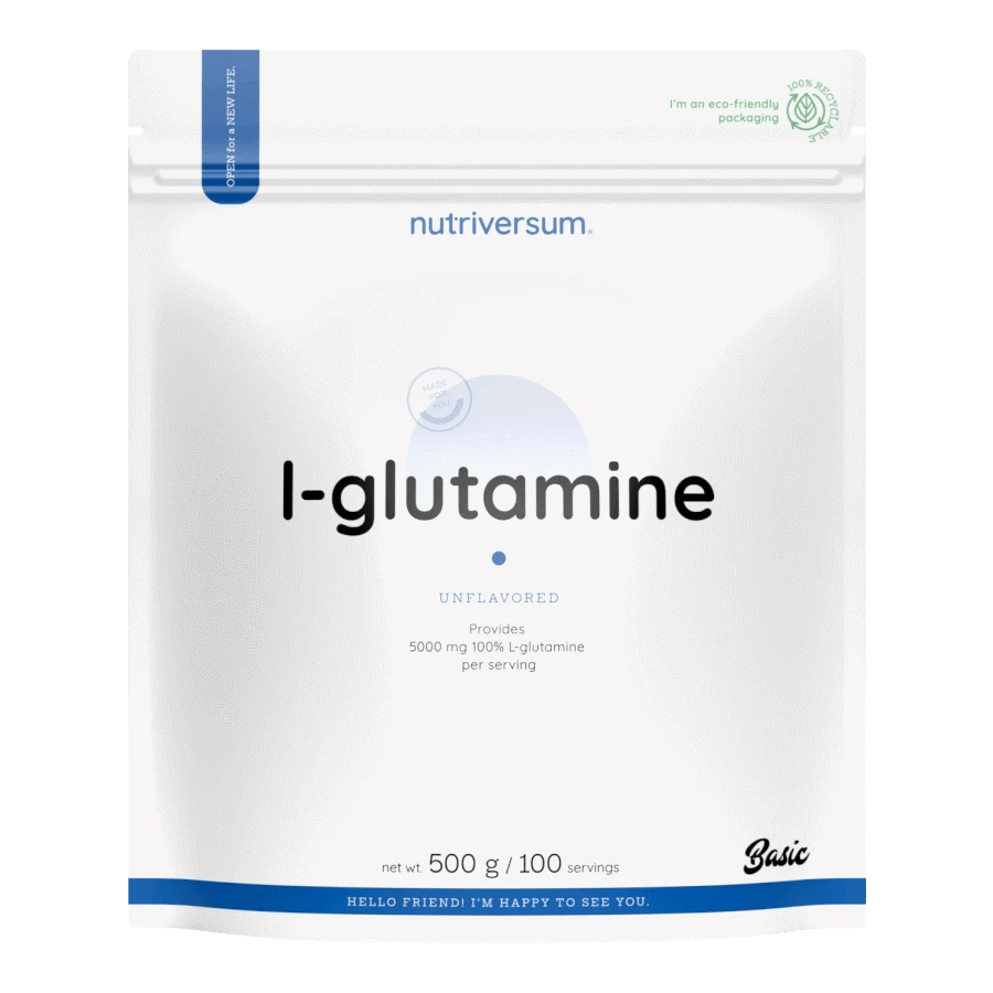 100% L-Glutamine - 500 g - Nutriversum