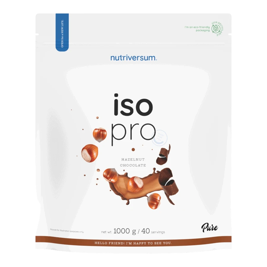 ISO PRO - 1000 g - mogyorós-csokoládé - Nutriversum