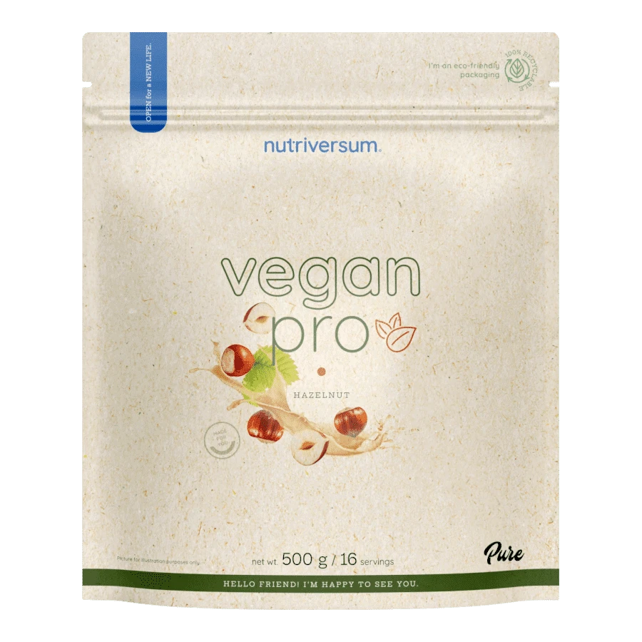 Vegan Pro - 500 g - mogyoró - Nutriversum