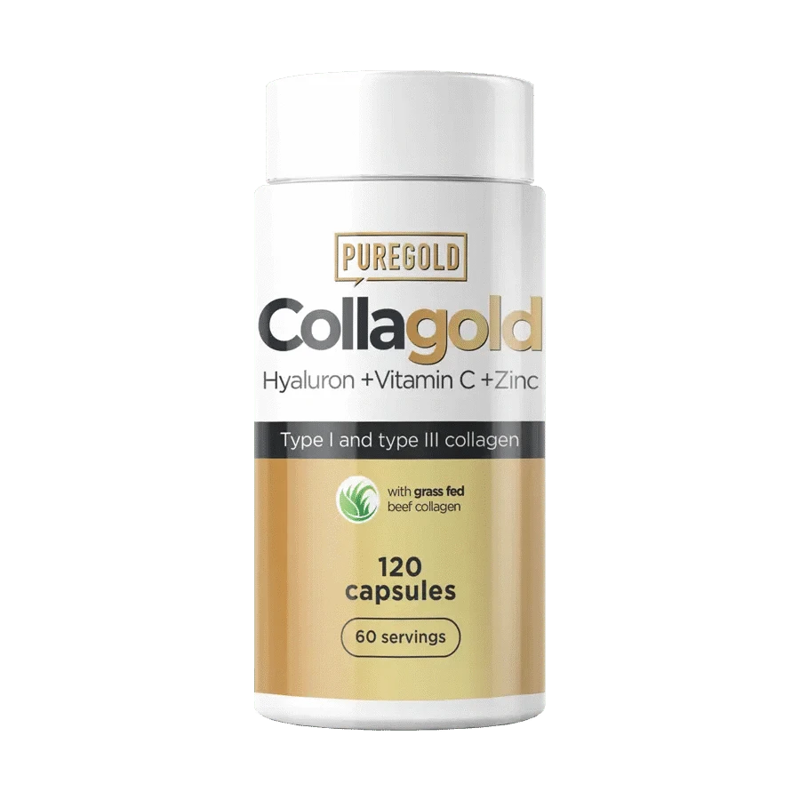 CollaGold - Marha és Hal kollagén hialuronsavval - 120 kapszula - PureGold