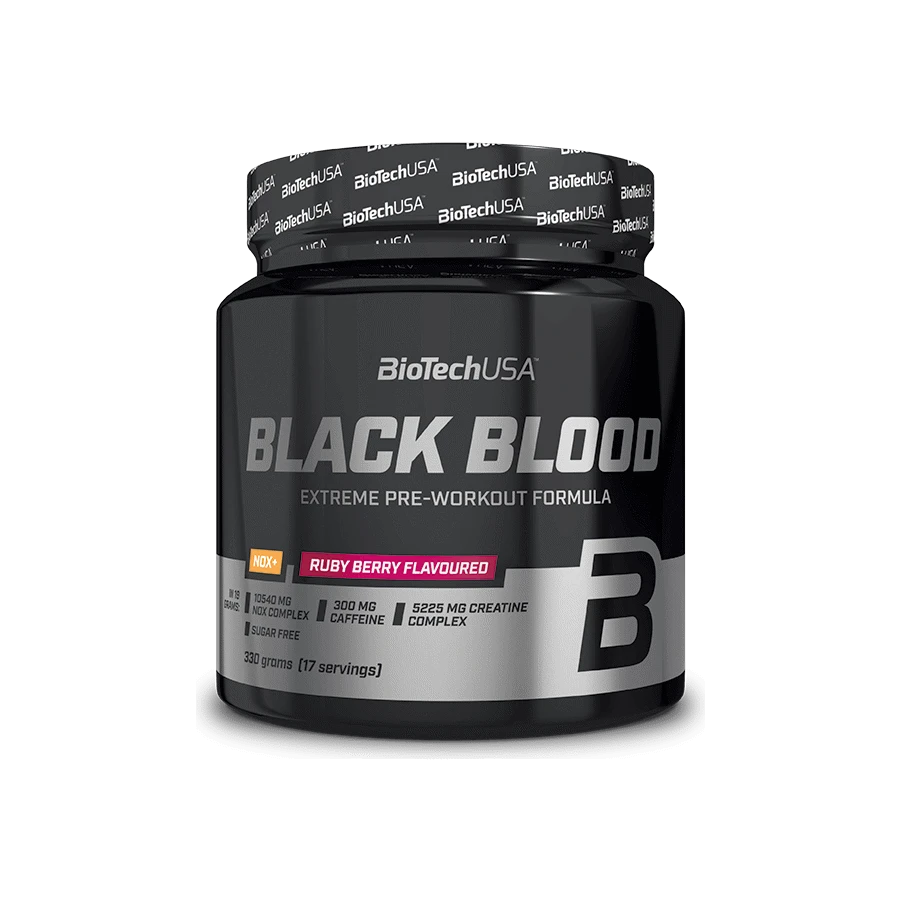 Black Blood NOX+ 330g ruby berry - BioTech USA