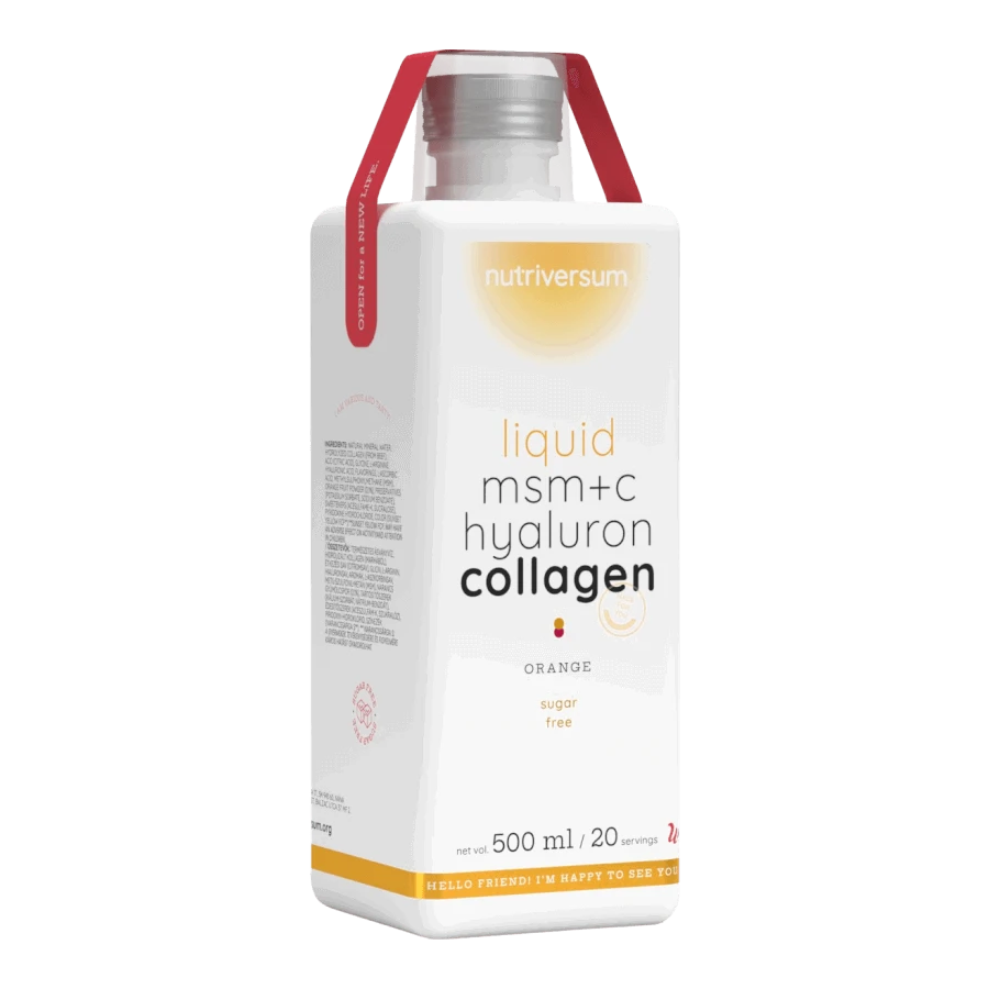 MSM+C Hyaluron Collagen Liquid - 500 ml - narancs - Nutriversum