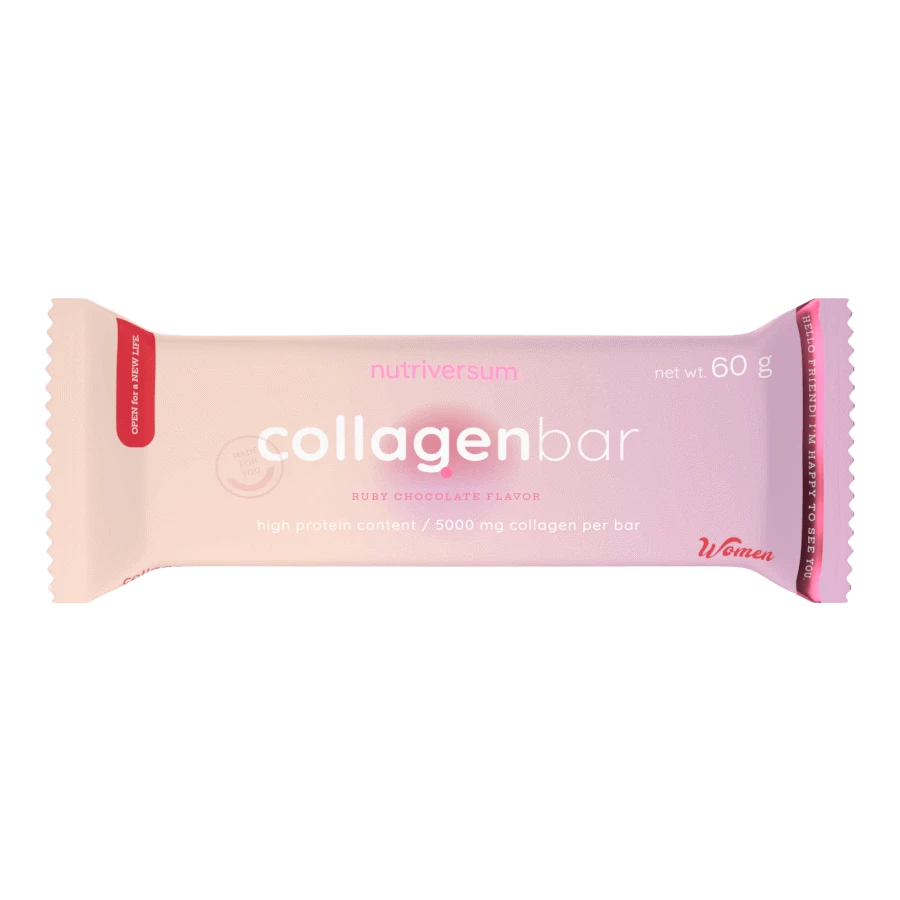 Collagen Bar 60 g - ruby csokoládé - Nutriversum