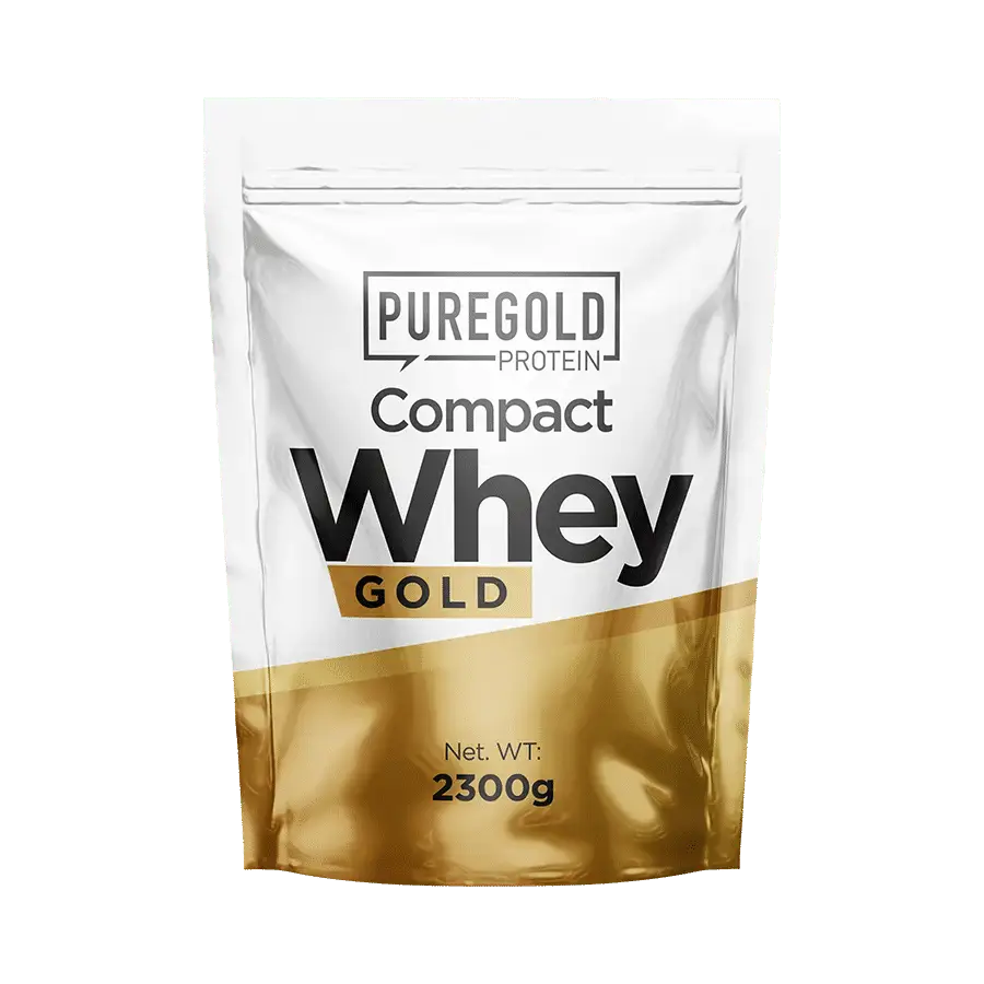 Compact Whey Gold fehérjepor - 2300 g - PureGold - mogyoróvaj