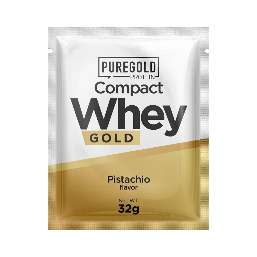 Compact Whey Gold fehérjepor - 32 g - PureGold - pisztácia