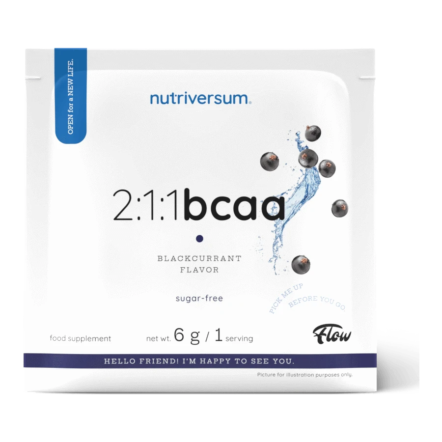 2:1:1 BCAA Sugar Free - 6 g - fekete ribizli - Nutriversum