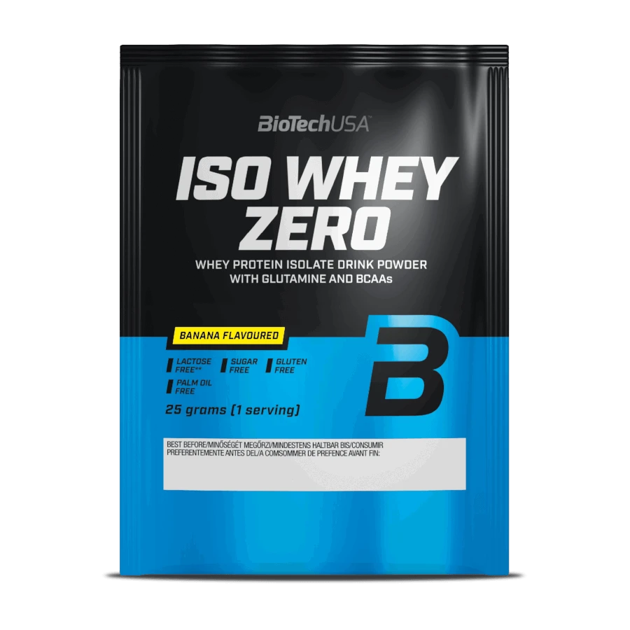 Iso Whey Zero laktózmentes - banán - 25g - BioTech USA