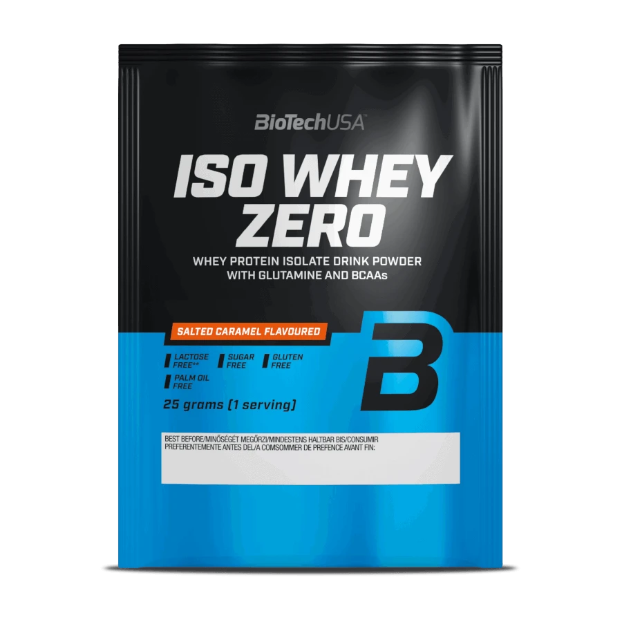 Iso Whey Zero laktózmentes - sós karamell - 25g - BioTech USA