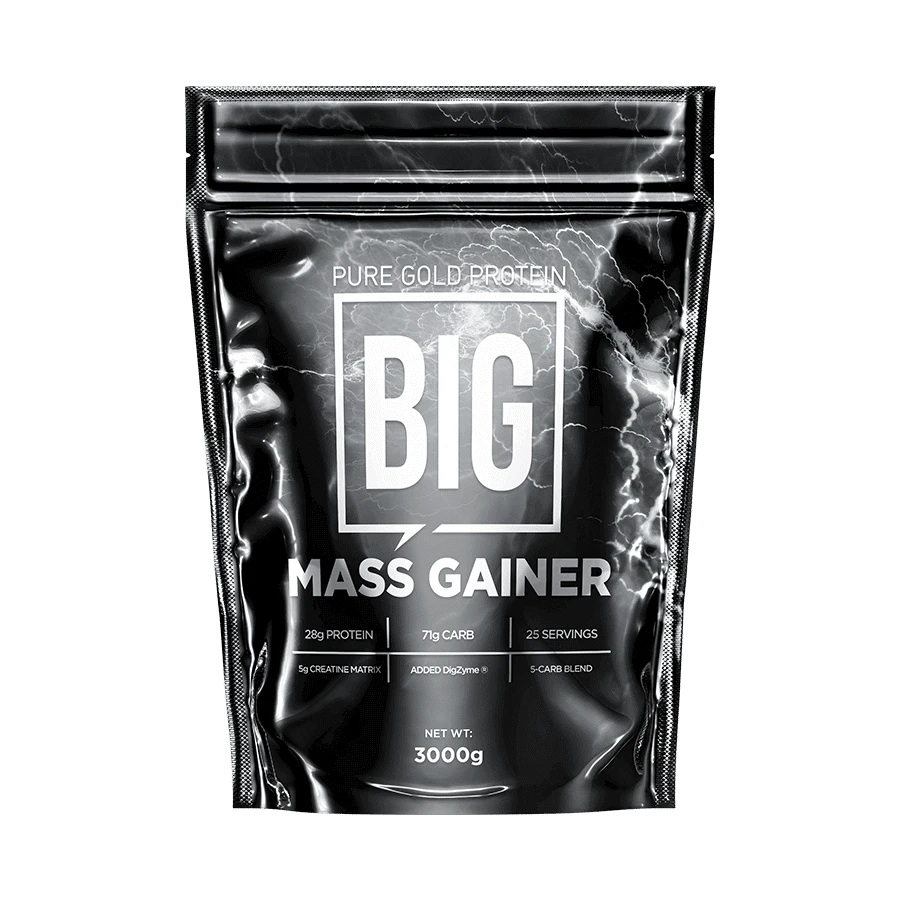 BIG-Mass Gainer tömegnövelő italpor - vanília 3000g - PureGold