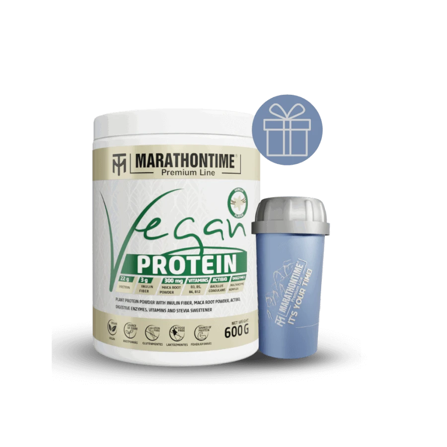 Prémium Vegán protein 600 g - vanília - Marathontime