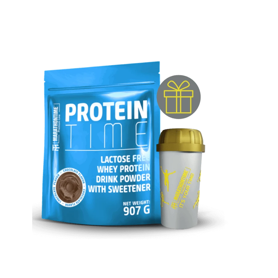 Protein Time Laktázenzimmel Dúsított fehérje csokoládé íz 907 g - Marathontime