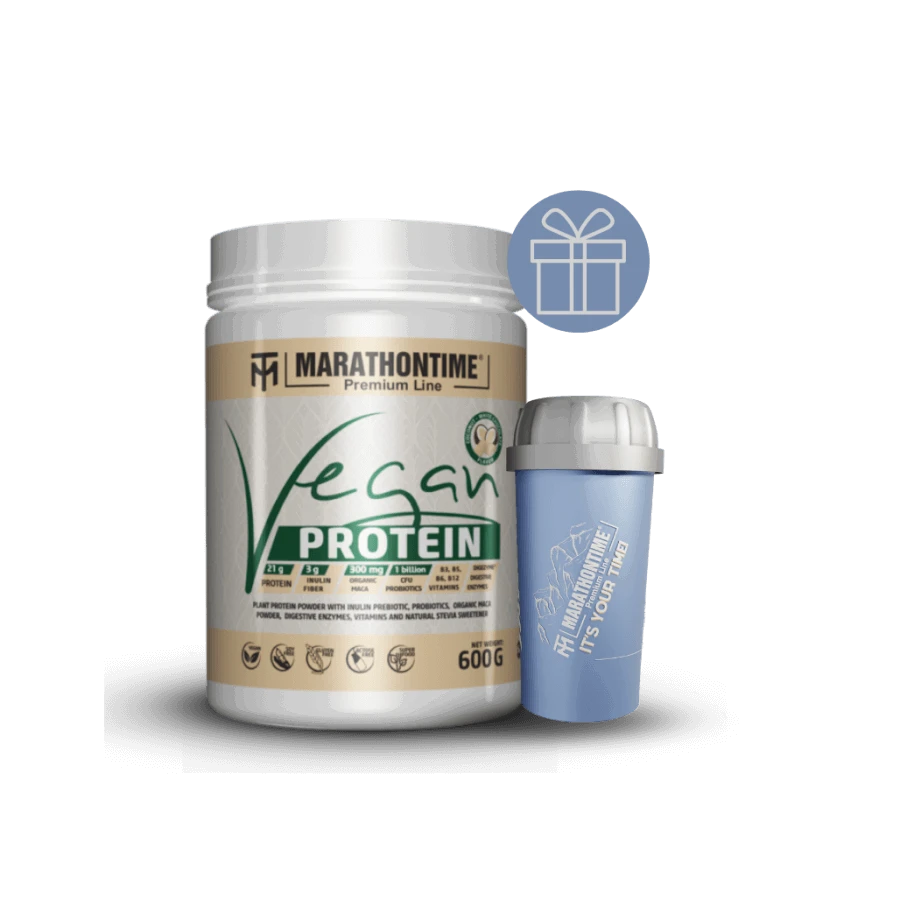 Prémium Vegán protein - fehér csokoládé - kókusz 600 g - Marathontime