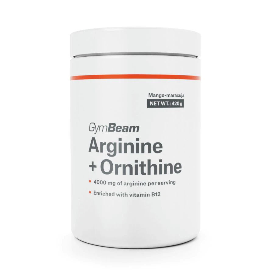 Arginin + Ornitin mangó-maracuja - 420 g - GymBeam