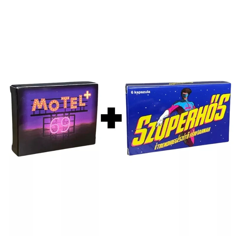 Motel69+ kapszula (2db) + Szuperhős kapszula (6db) csomag