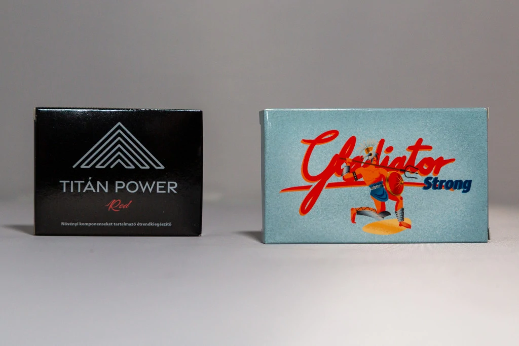 TITÁN POWER red -  3 DB + Gladiátor Strong Kapszula Férfiaknak - 4 db