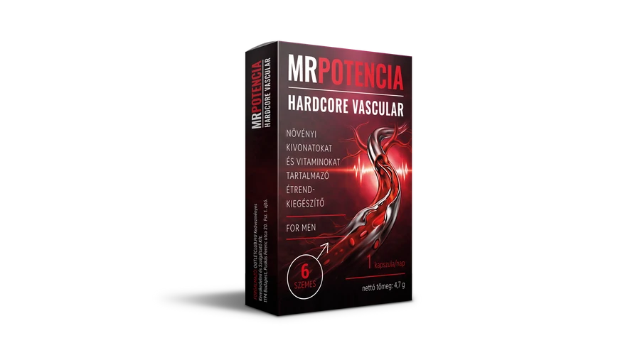 MRPOTENCIA HARDCORE VASCULAR – 6 DB – EXTRA ERŐS férfi potencia kapszula