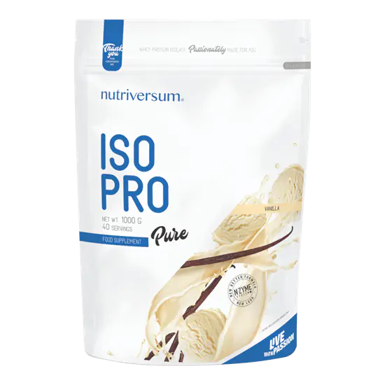 ISO PRO - 1 000 g - PURE - Nutriversum - vanília