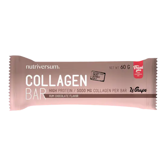 Collagen Bar - 60 g - WSHAPE - Nutriversum - Rumos csokoládé