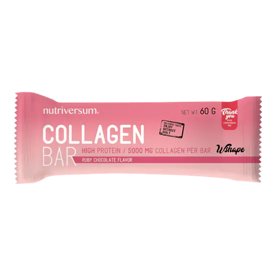 Collagen Bar - 60 g - WSHAPE - Nutriversum - Ruby csokoládé