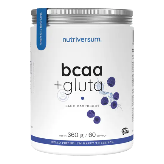 BCAA + GLUTA - 360 g - kék málna - Nutriversum