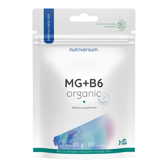 MG+B6 Organic - 60 tabletta - Nutriversum