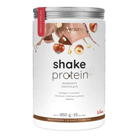 Shake Protein - 450 g - mogyorós-csokoládé - Nutriversum