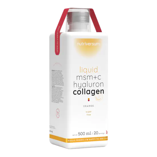 MSM+C Hyaluron Collagen Liquid - 500 ml - narancs - Nutriversum