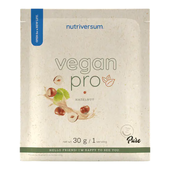 Vegan Pro - 30 g - mogyoró - Nutriversum
