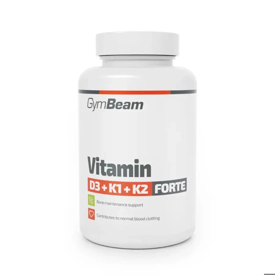 D3+K1+K2 Forte vitamin - 120 kapszula - GymBeam