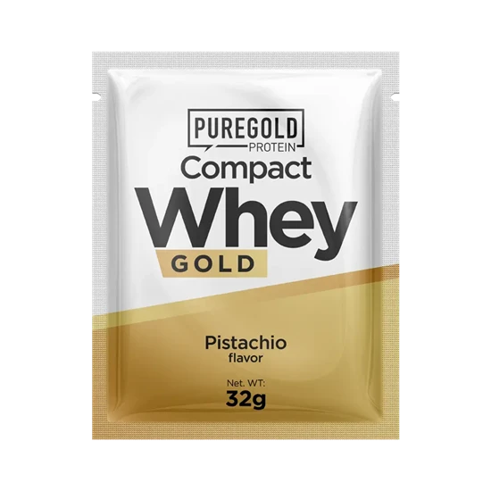 Compact Whey Gold fehérjepor - 32 g - PureGold - pisztácia