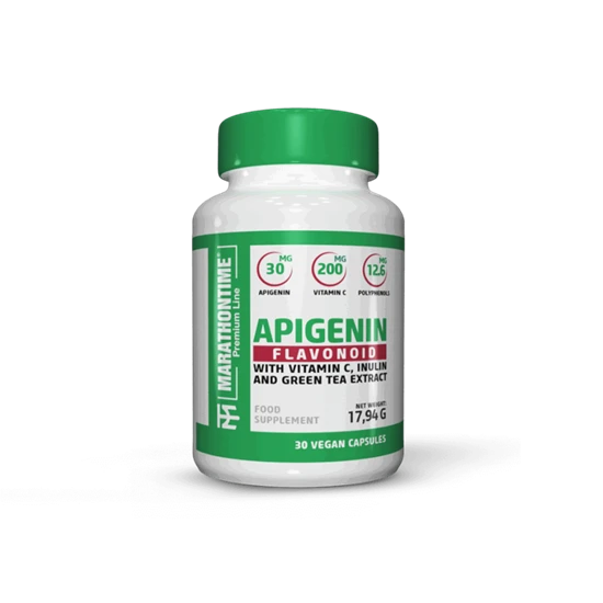 Apigenin C-Vitaminnal, inulinnal és Zöld Tea Kivonattal - 30 vegán kapszula - Marathontime