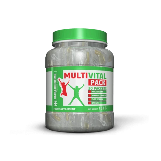 Multivital Pack - Komplex vitamin és ásványi anyag csomag (4 Kapszula/Tabletta) - 30 adag - Marathontime