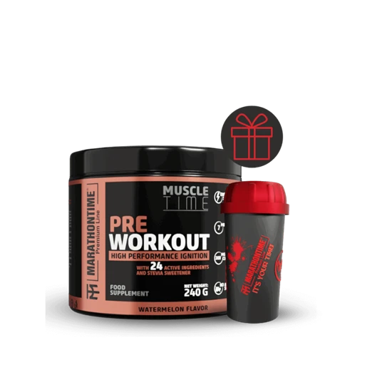 Pre Workout Edzés Előtti Energizáló Steviával és 24 értékes összetevővel, 3 ízben, 2 kiszerelésben - Marathontime