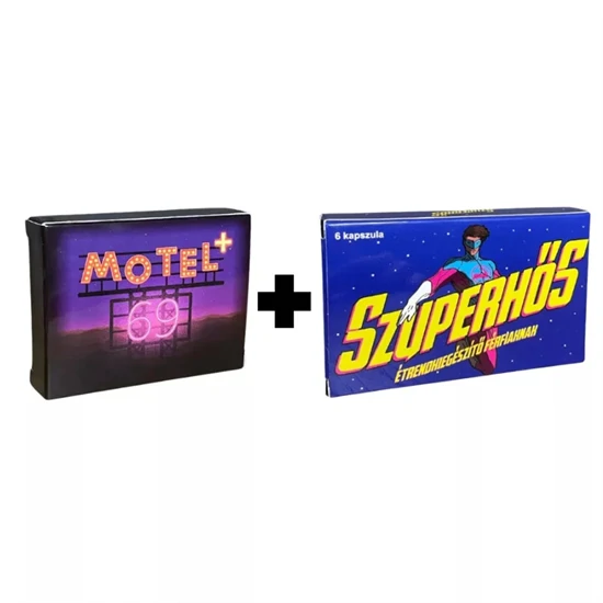 Motel69+ kapszula (2db) + Szuperhős kapszula (6db) csomag